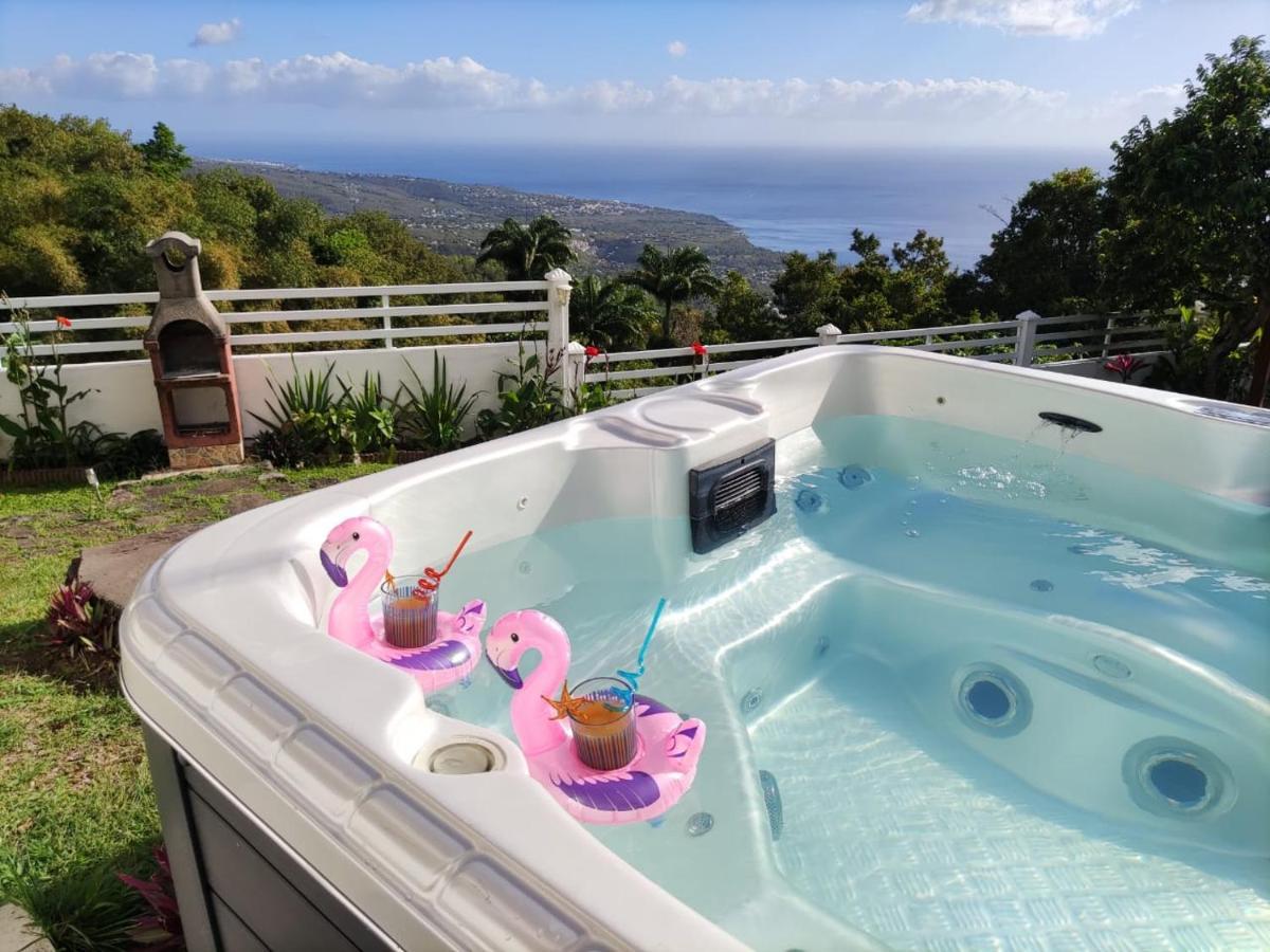 Belavue & Spa Prive, Avec Vue Panoramique Sur Mer, Jardin Creole Paysager, Jacuzzi Prive Буйант Экстерьер фото